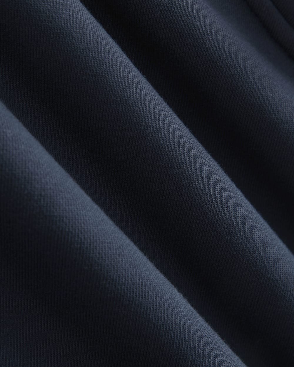 Luxe Fleece Full-Zip Cropped Hoodie | Navy