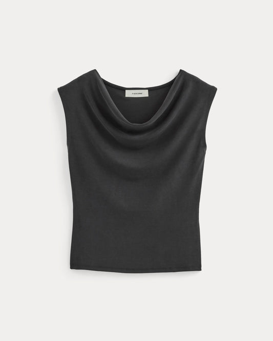 The Draped Top in Butterknit | Black