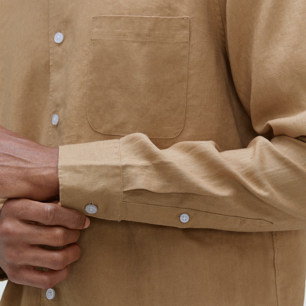 The Classic Shirt in Linen | Iced Coffee