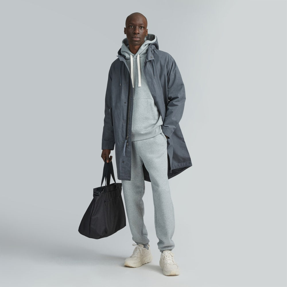 The ReTrack Hoodie | Heathered Grey