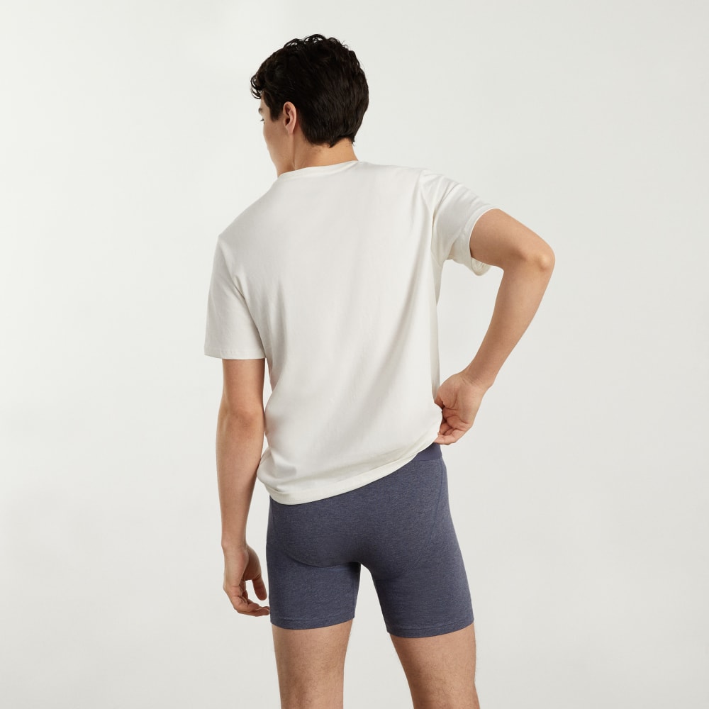 The Supima® Longer Boxer Brief | Uniform | Heather Blue