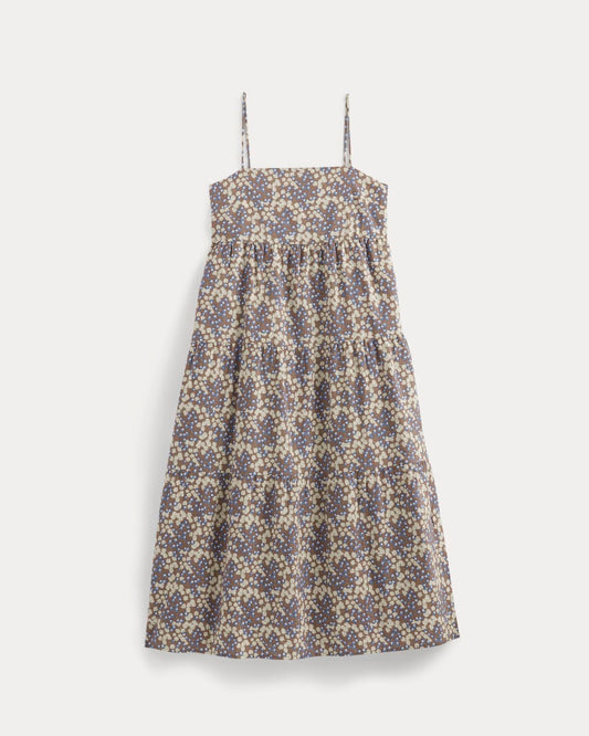 The Gauze Tiered Dress | Mocha Floral