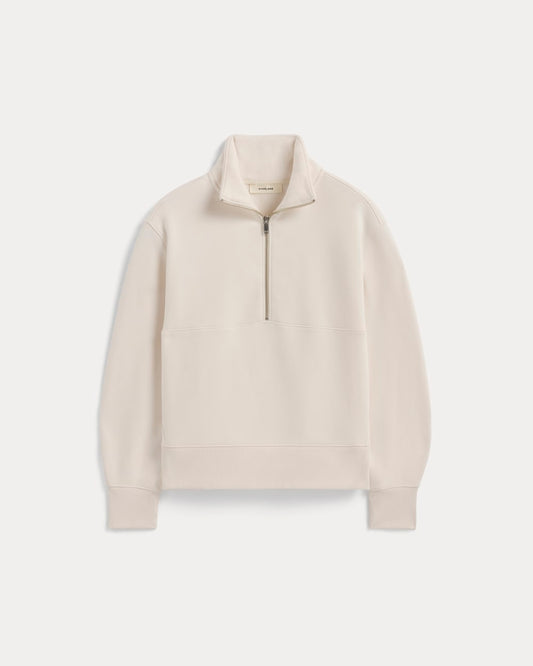 Luxe Fleece Half-Zip Sweatshirt | Bone