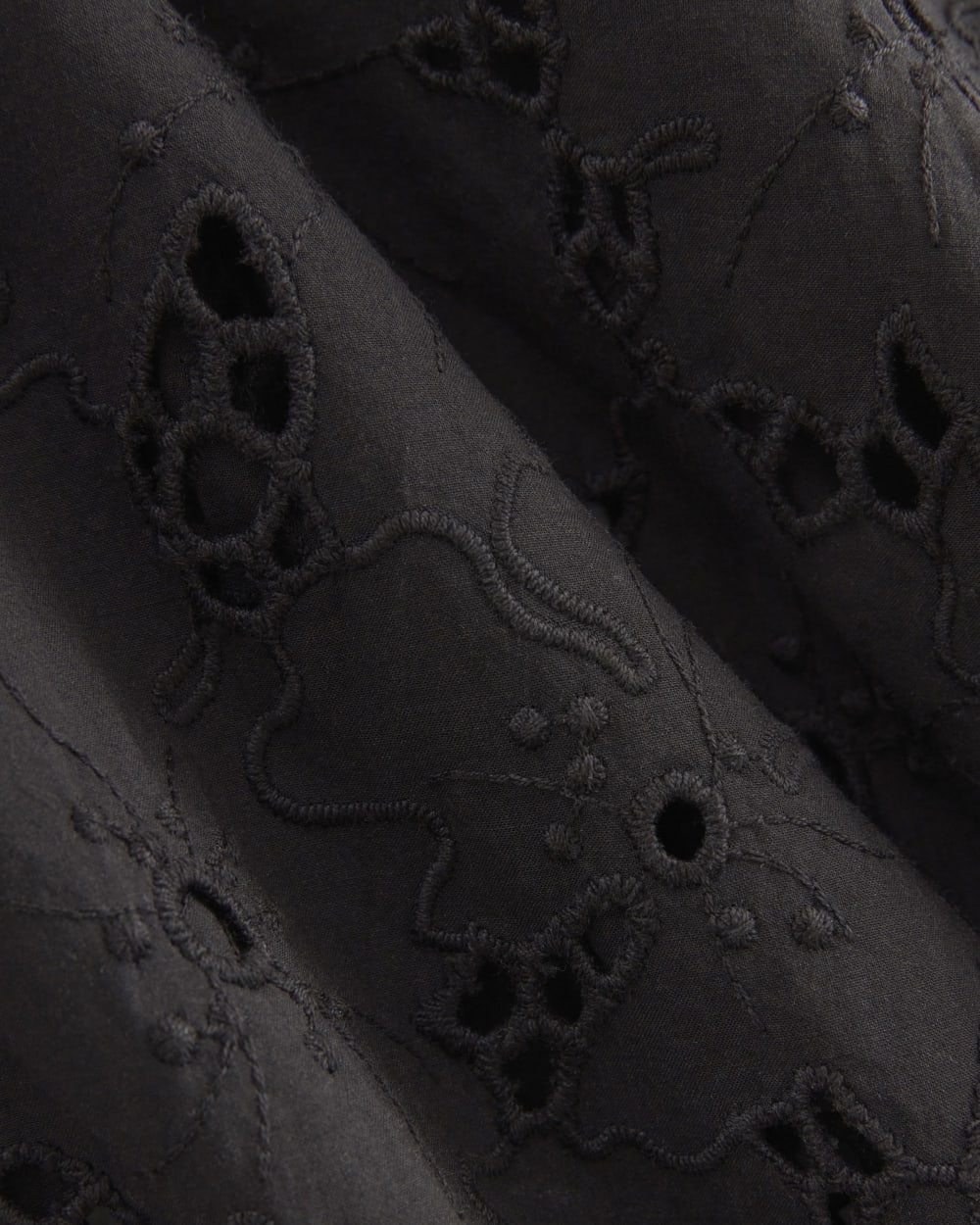 The Eyelet Camp Shirt | Black