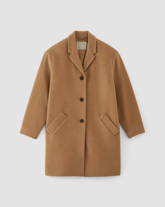 The Italian ReWool® Cocoon Coat | Camel