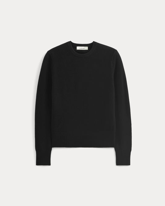 Cashmere Slim Crew Sweater | Black