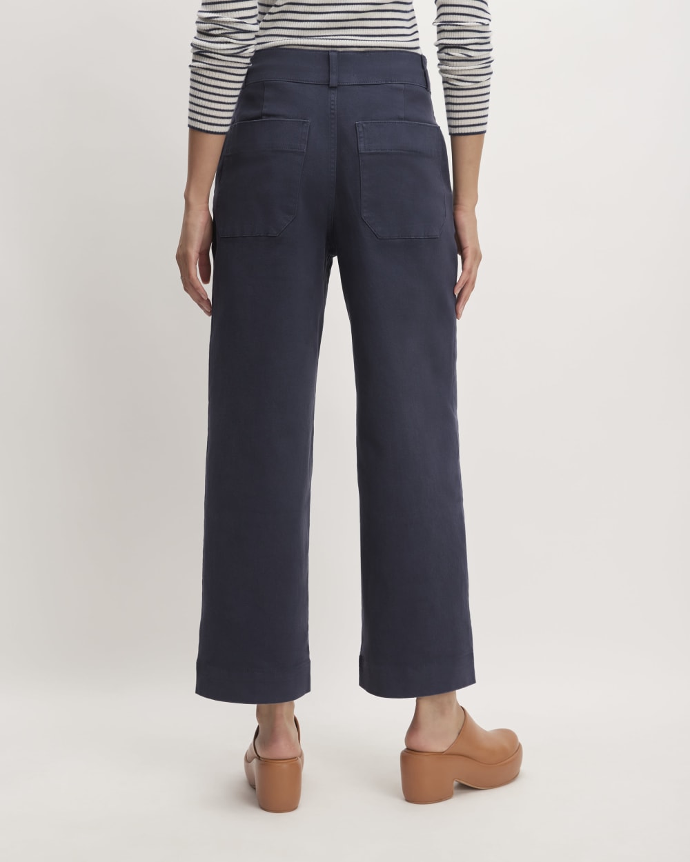 The Organic Wide-Leg Pant | Navy