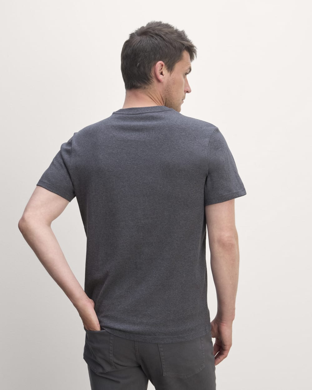 The Premium-Weight Crew | Uniform | Heather Deep Navy