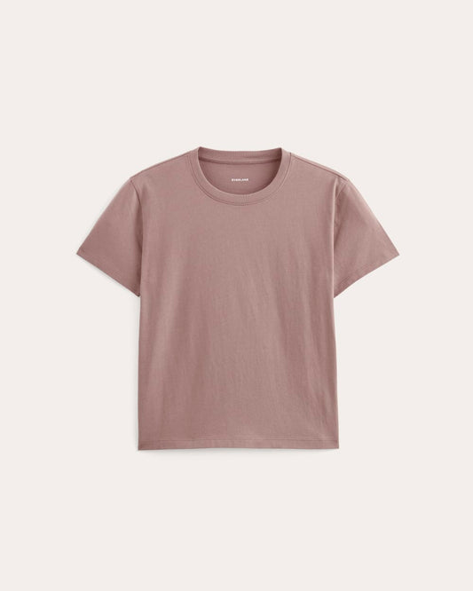 The Box-Cut Tee in Essential Cotton | Rose Dusk | No Pocket