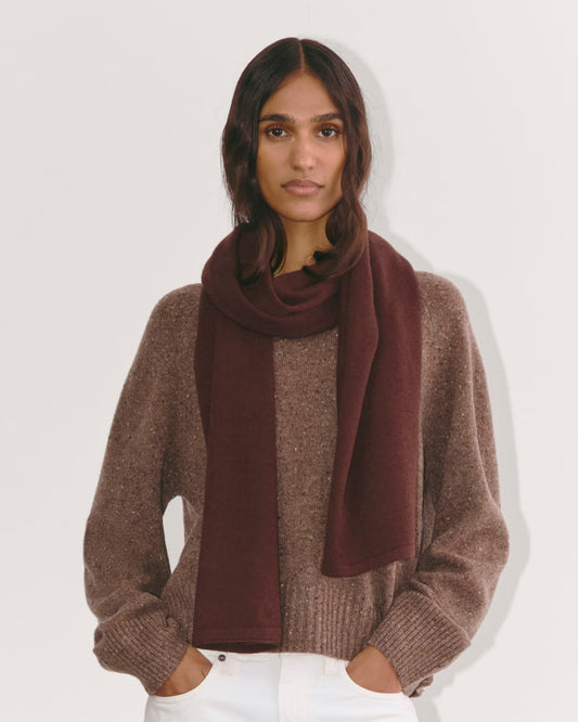 The Cashmere Scarf | Dark Mahogany
