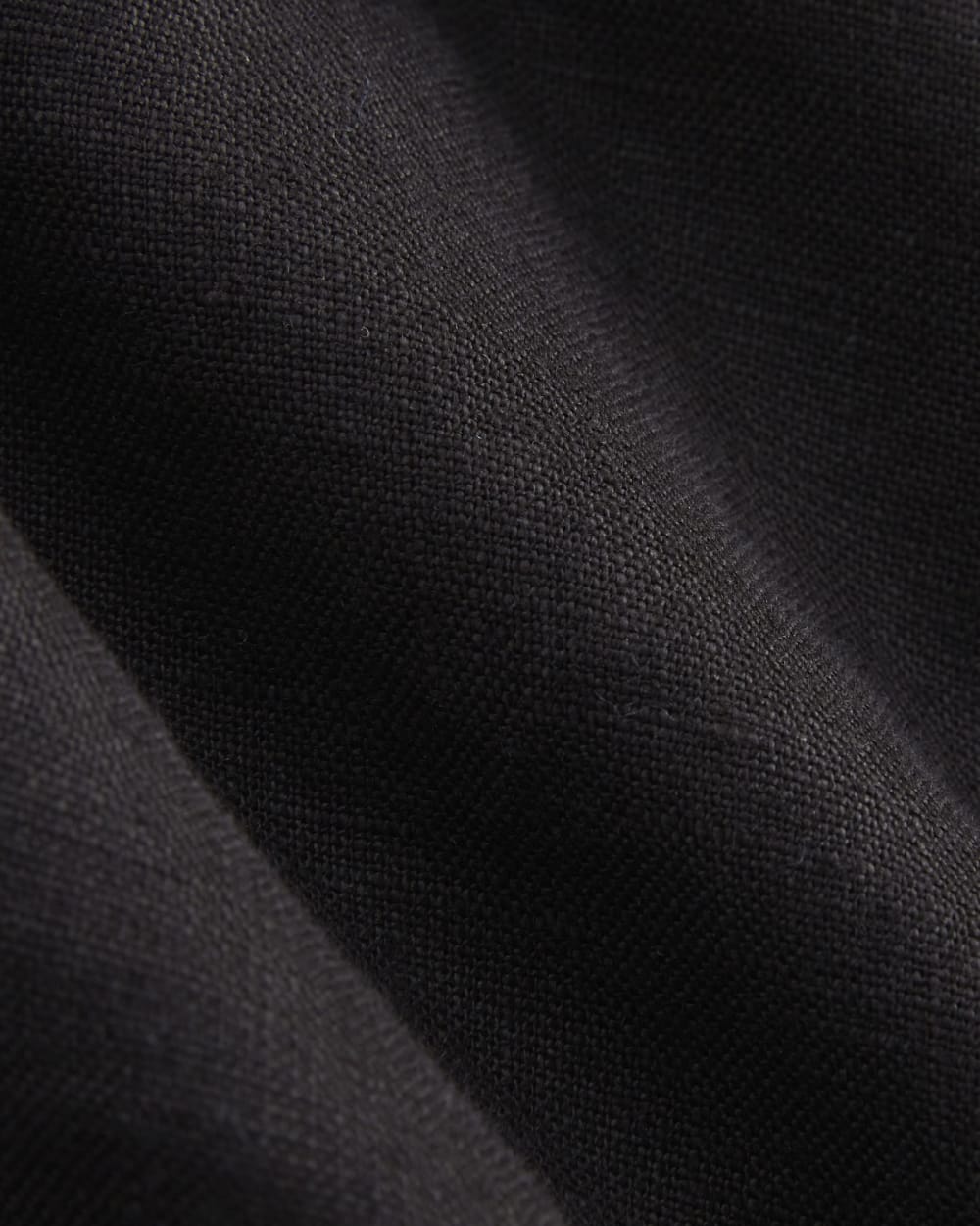 The Drawstring Boxer Short in Linen | Black