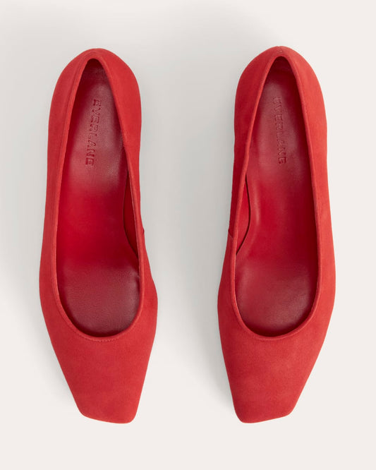 The Ballet Pump | Classic Red Suede