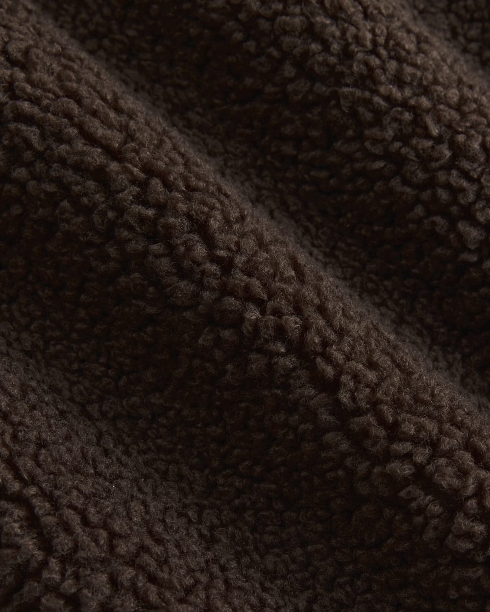 Reversible Teddy Half-Zip Pullover | Coffee Bean
