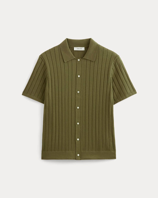 The No-Sweat Button-Down Polo | Olive