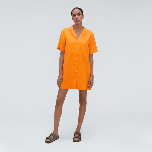 The Linen Workwear Dress | Turmeric
