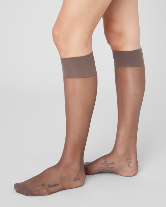 2-Pack Elin Premium Knee-Highs | Dark Brown
