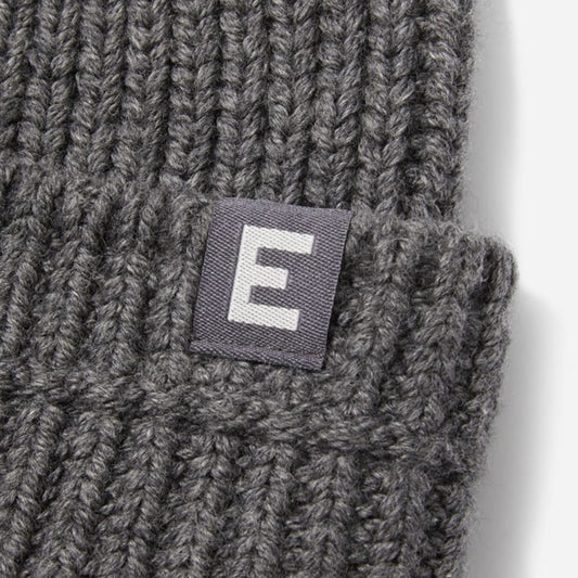 The Organic Cotton Chunky Beanie | Heathered Charcoal