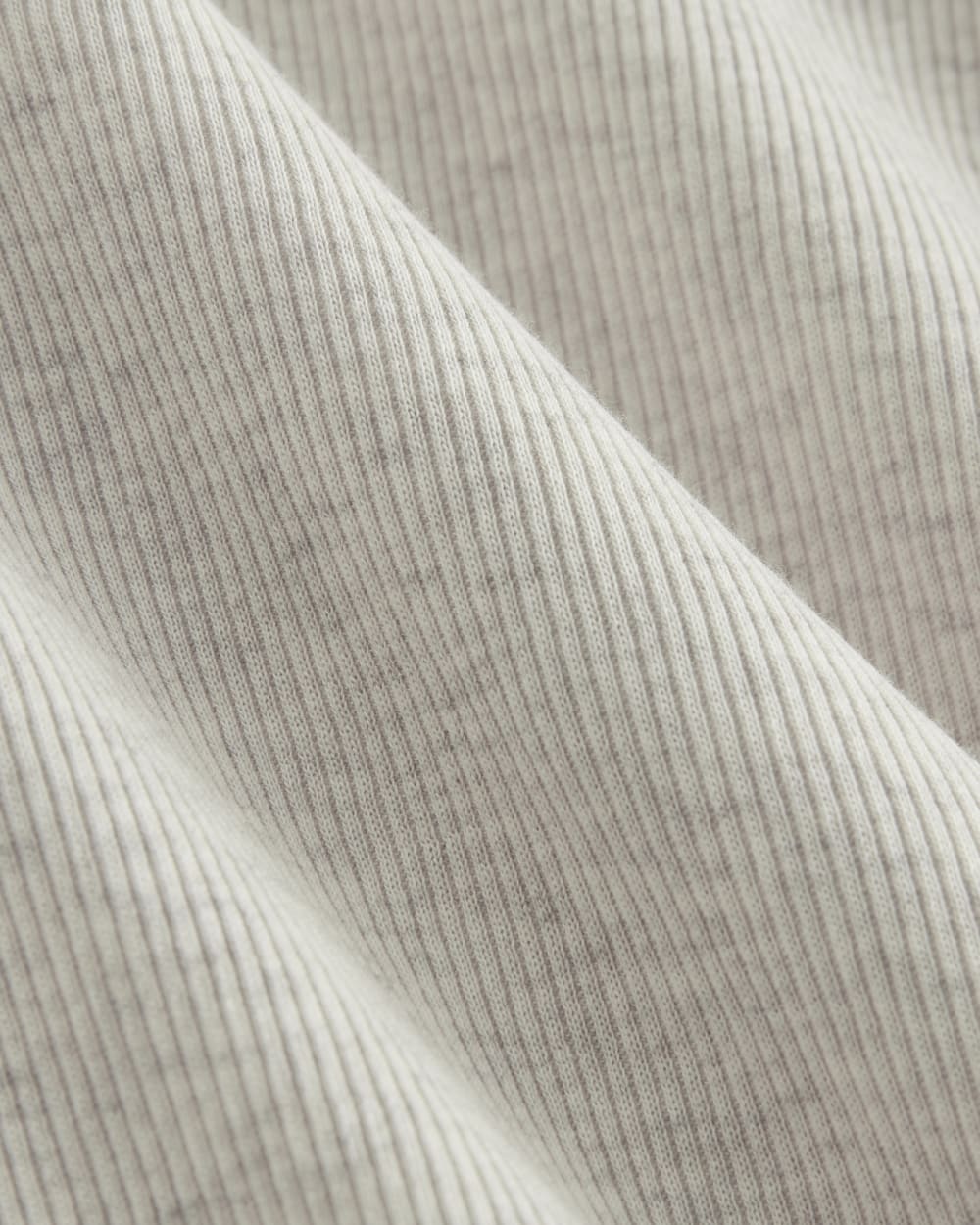 The Luxe Rib Funnel-Neck Tee | Heathered Oat