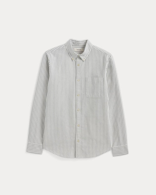 The Slim Oxford Shirt | Bone / Navy | Standard