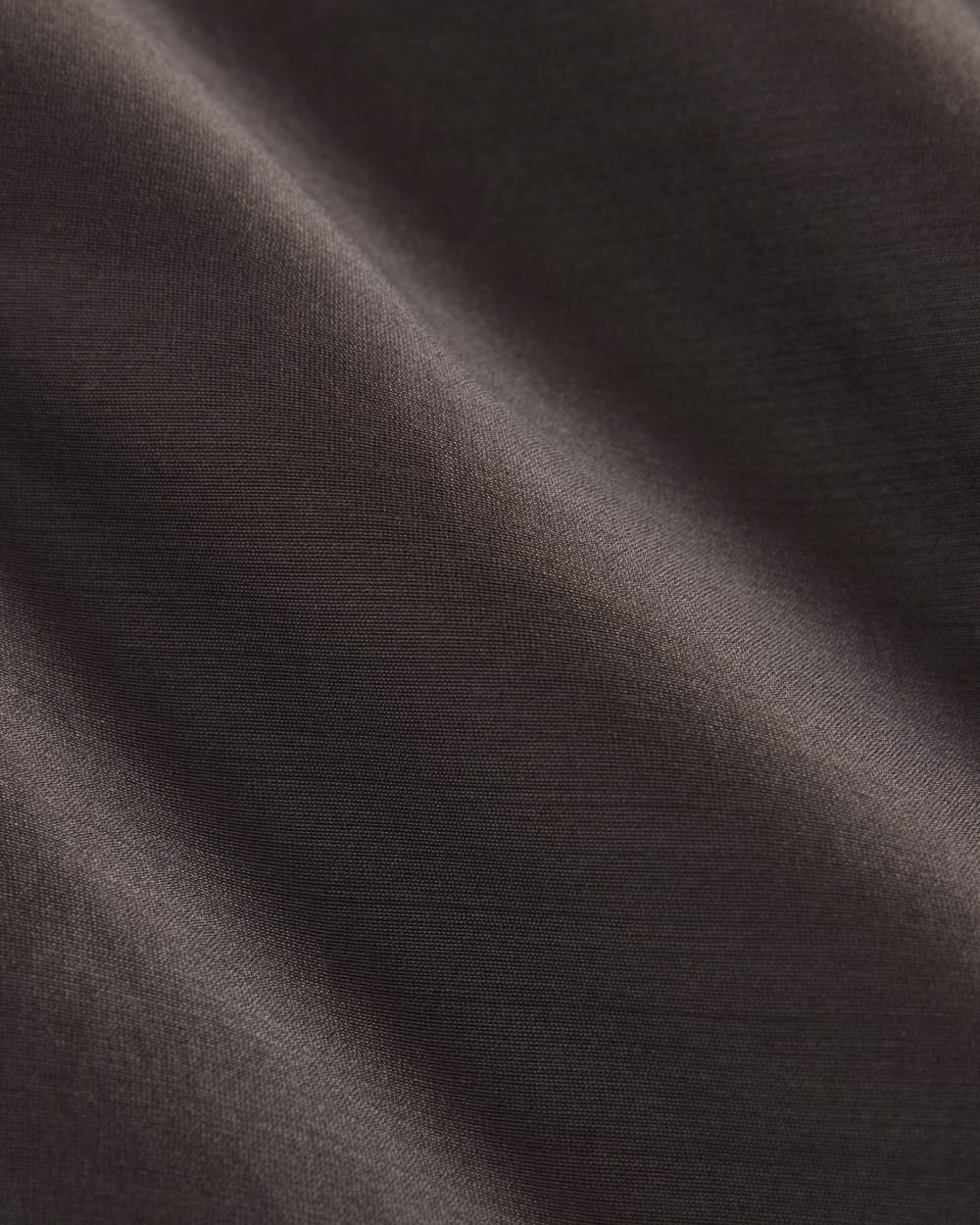 Oversized Shirt in Cotton-Silk Organza | Dark Chocolate