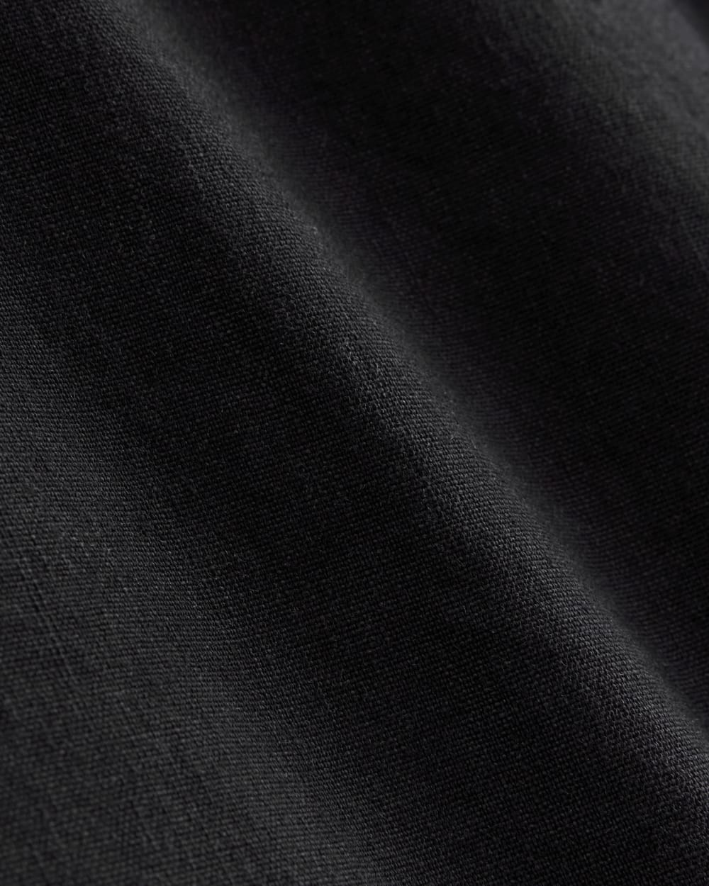 The Tie-Back Dress in Stretch Linen | Black