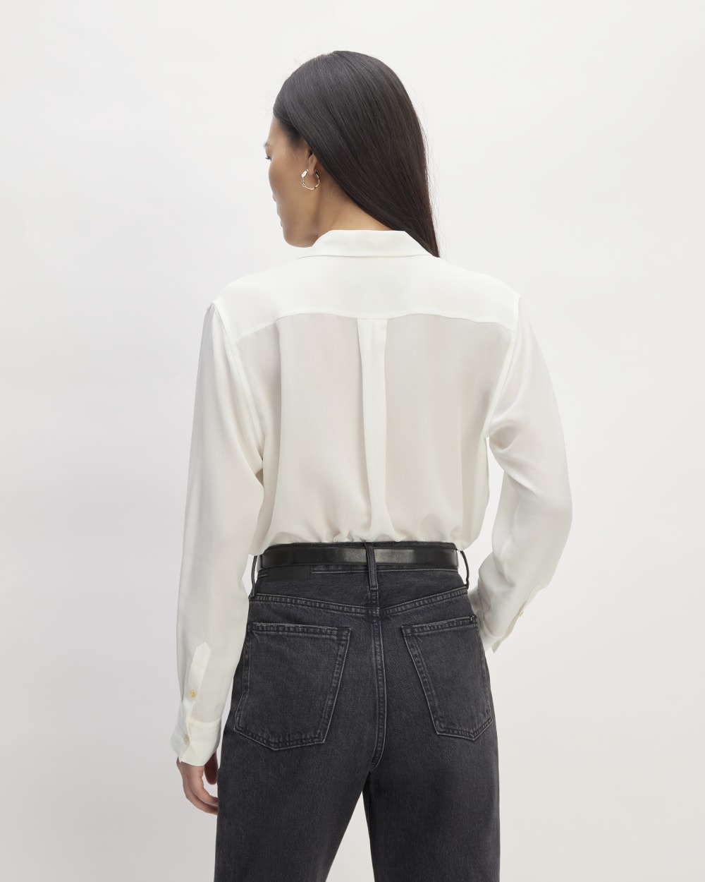 The Utility Shirt in Washable Silk | Off-White