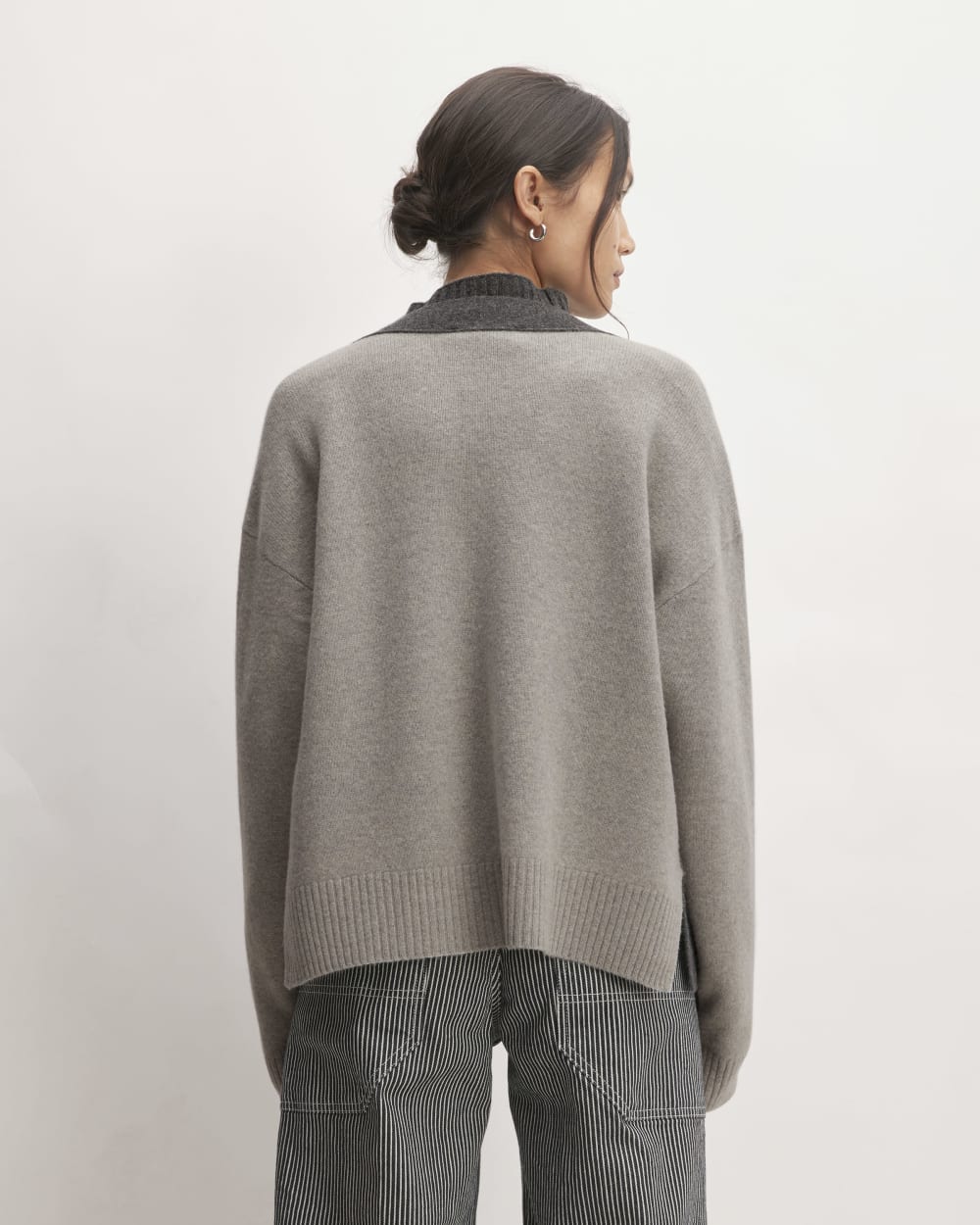 The Good Merino Wool Cardigan | Graphite / Hare Grey