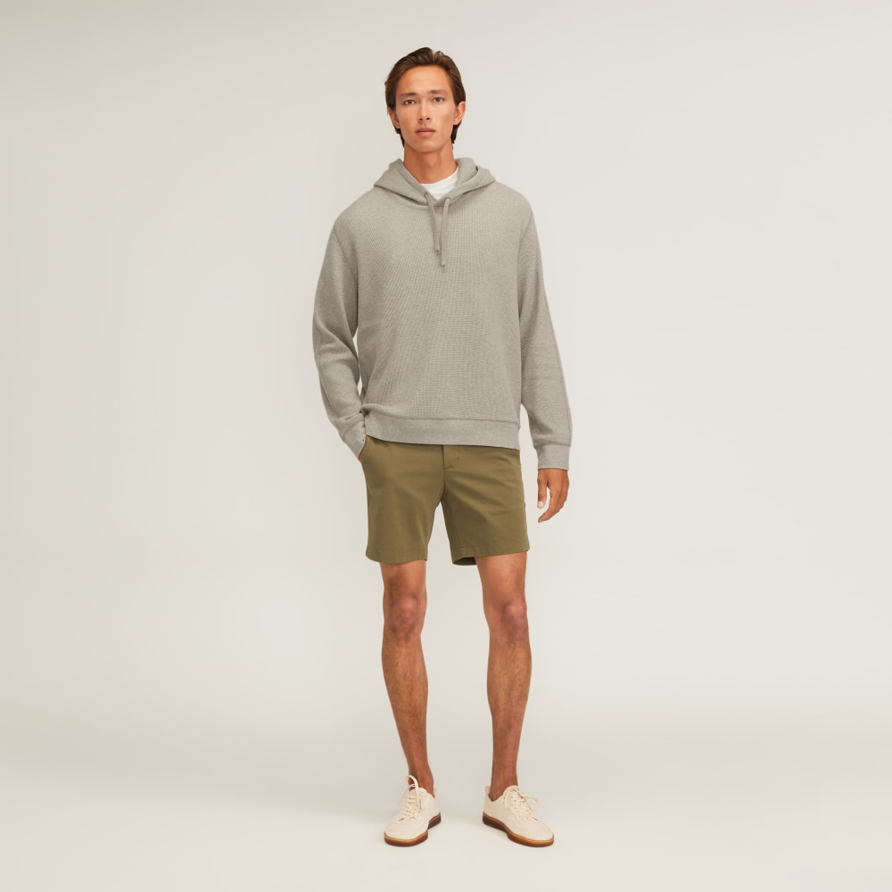 The Waffle-Knit Hoodie | Heathered Oatmeal