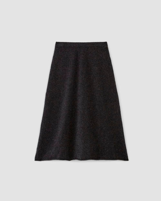 The Cozy-Stretch Skirt | Charcoal