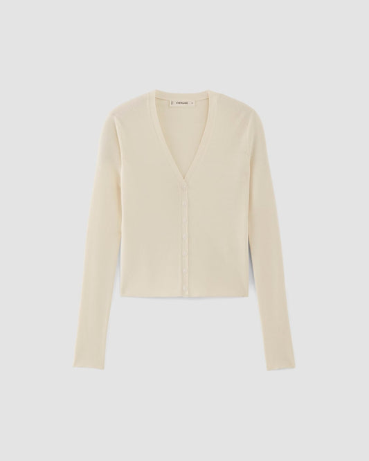 The Viscose Knit Cardigan | Beige