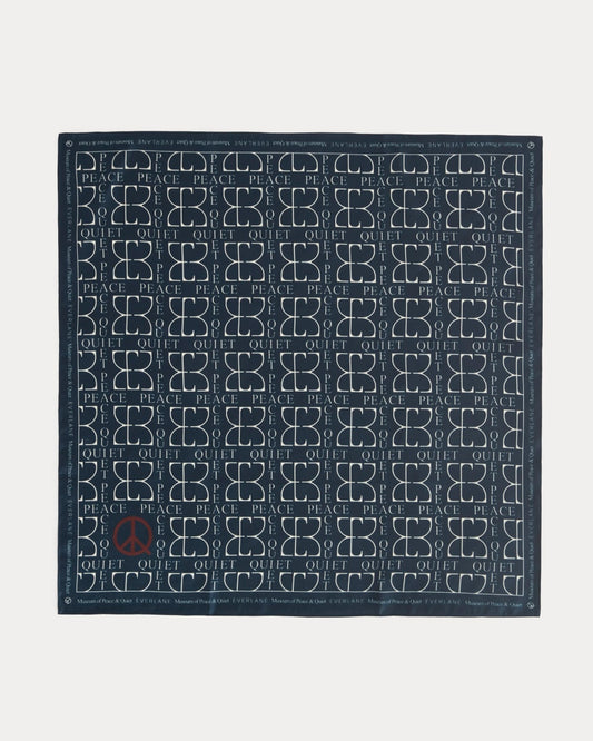 Everlane x Peace & Quiet Silk Bandana | Navy