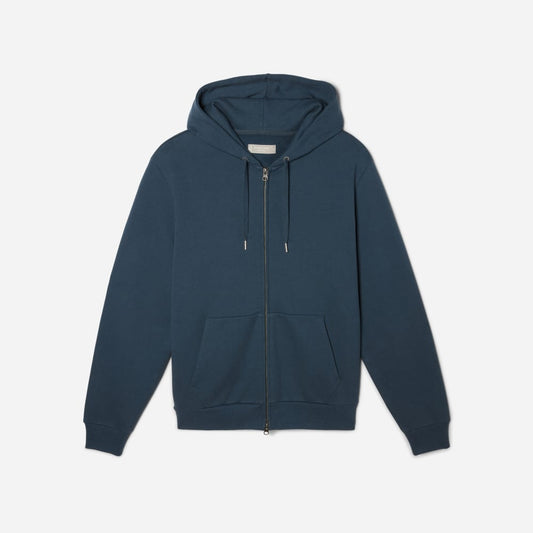 The Organic Track Full Zip | Kingfisher Blue