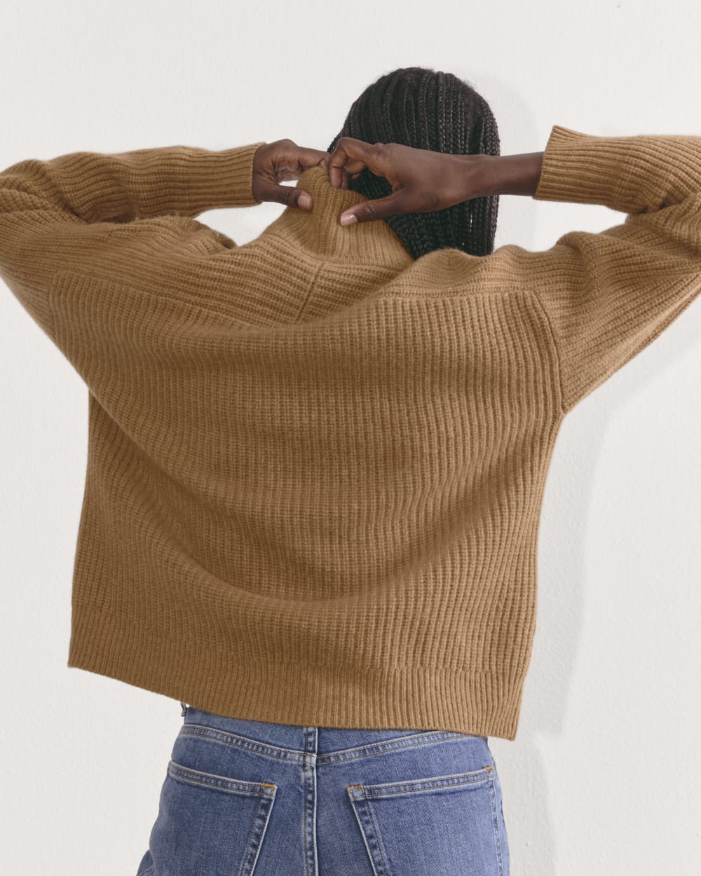 The Half-Zip Sweater in Luxe Merino | Deep Camel