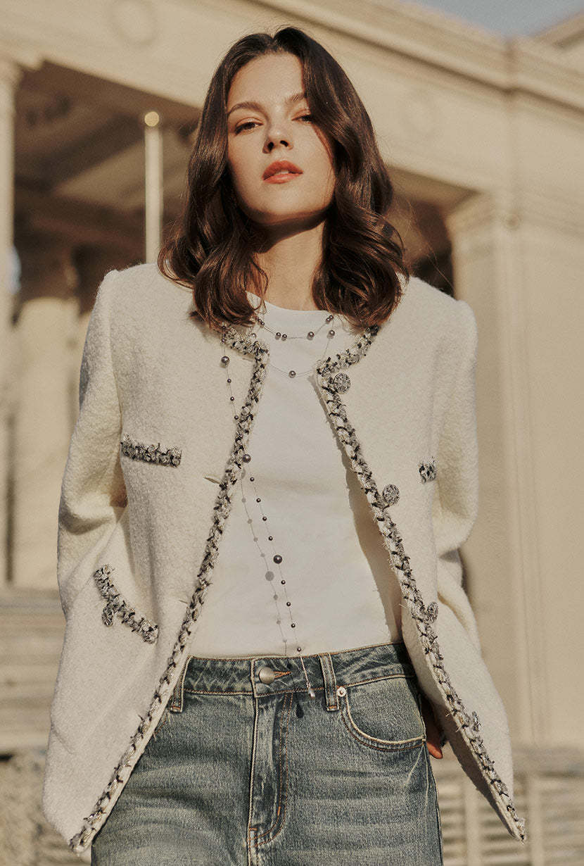 Silver Pearl Strand Necklace