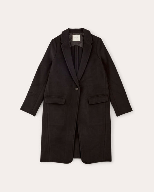 The Topcoat in Wool | Black
