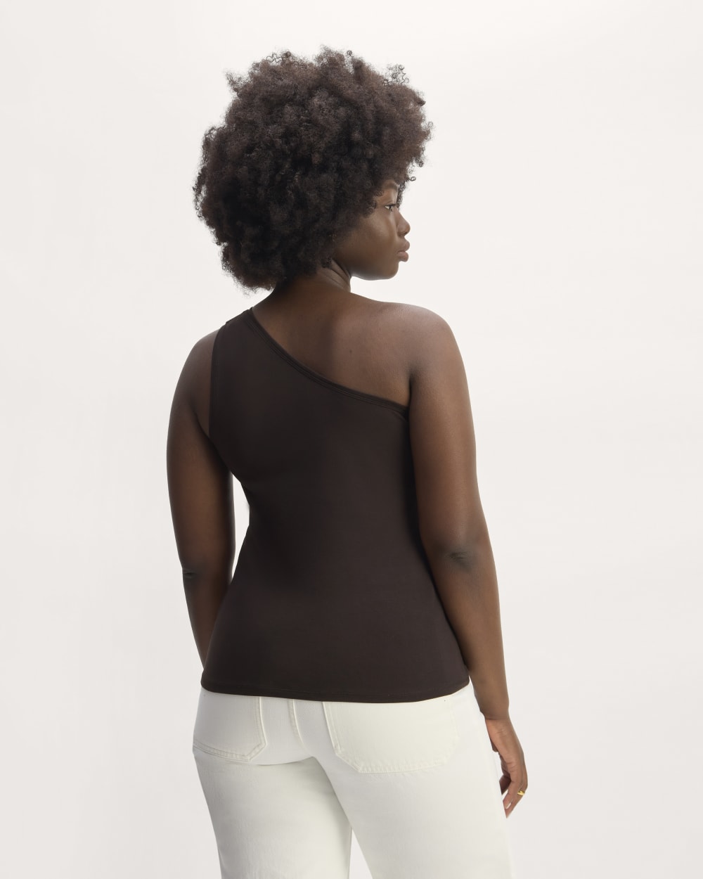 The Form One-Shoulder Tank | Black