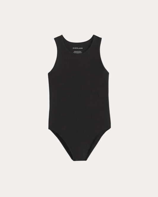 The Cutaway Tank Bodysuit | Black | Bikini