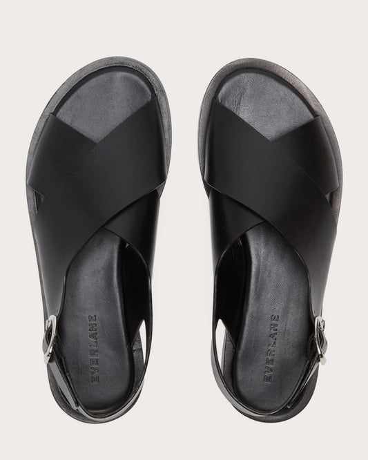 The City Crossover Sandal | Black