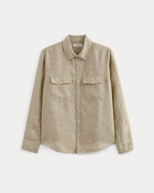 The Linen Utility Shirt | Cornstalk Chambray