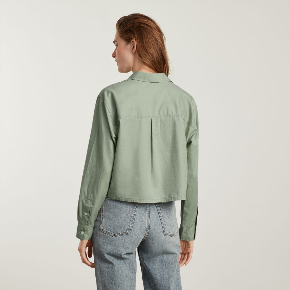The Way-Short Shirt in Silky Cotton | Laurel