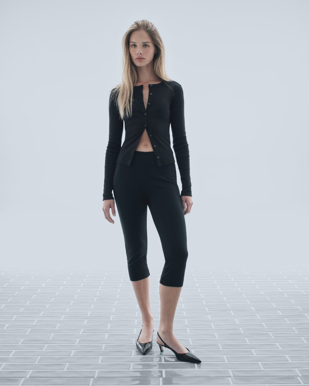 The Studio Slingback Heel | Black