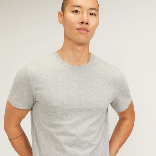 The Organic Cotton Crew | Heathered Grey