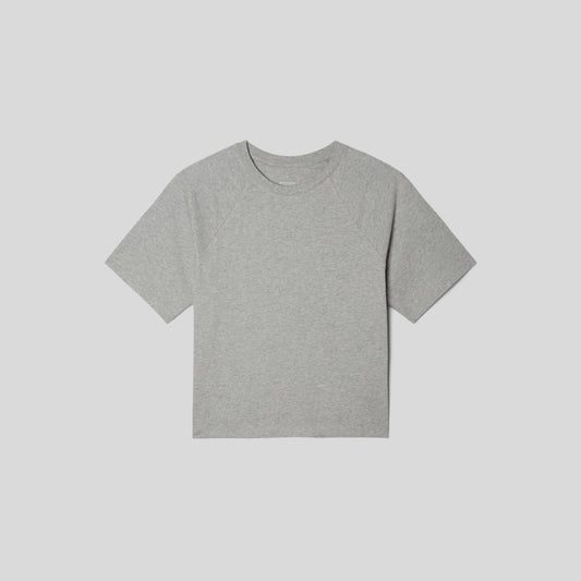 The Organic Cotton Raglan Tee | Heathered Grey