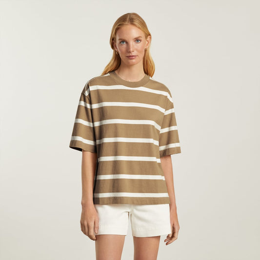 The Premium Weight Relaxed Tee | Iced Coffee / Tan