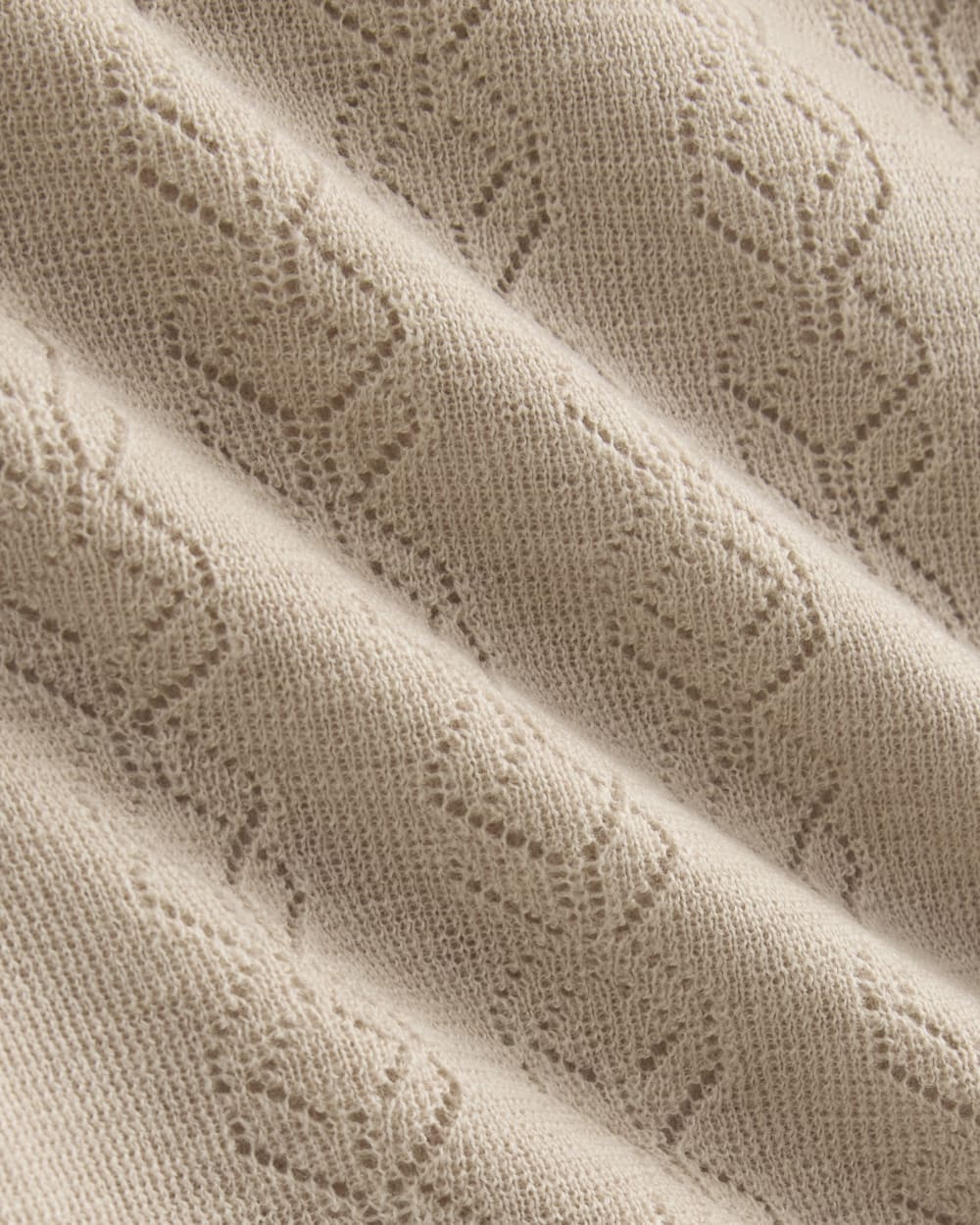 The Pointelle Racerback Tank in Ultrafine Merino | Pale Blush