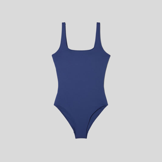 The Square-Neck One-Piece | Navy