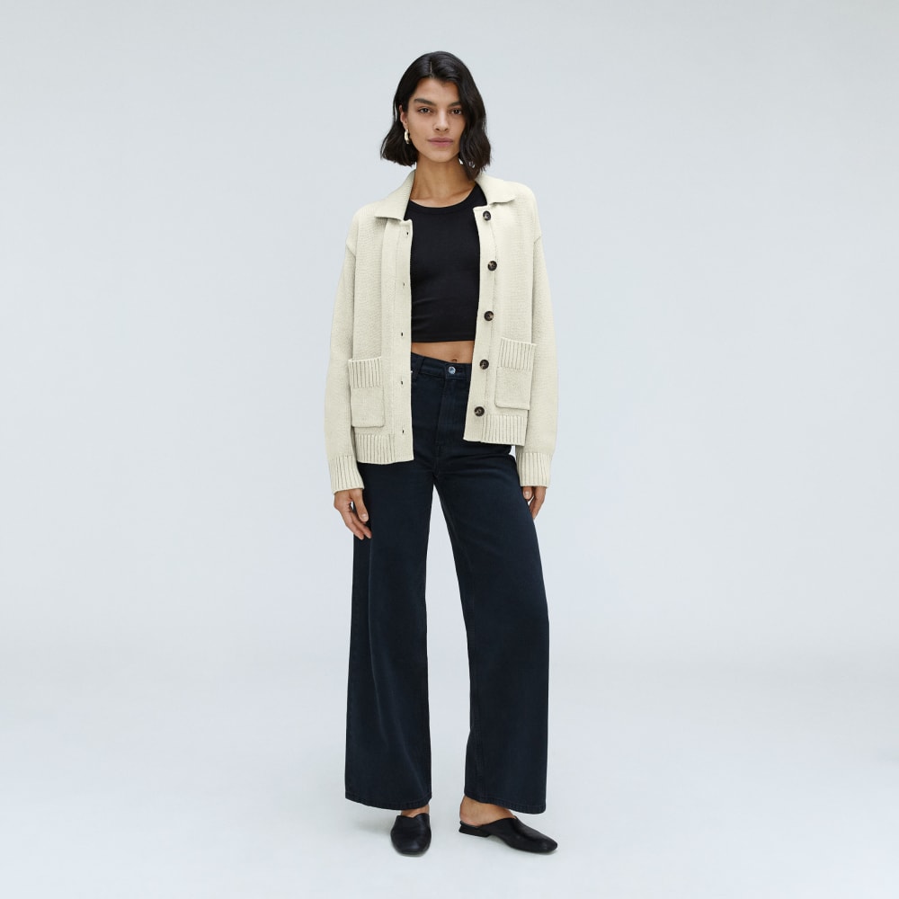 The Cotton Chore Sweater Jacket | Canvas