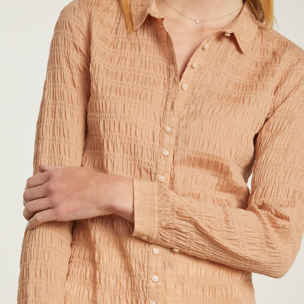 The Button Smock Top | Hazelnut