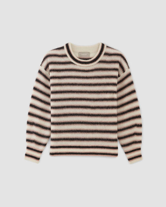 The Cocoon Crew in Alpaca | Heathered Black / Cafe Creme / Bone