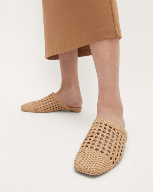 The Day Mule | Light Taupe Woven